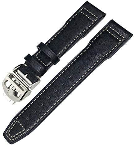 QTYQWC Echtes Lederarmband für IWC Mark XVIII Le Petit Prince Fliegeruhr 20mm 21mm 22mm Rindslederarmband