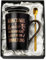 Geburtstag Dankeschön Geschenke für Männer Weihnachten, Einzigartige Inspirierende Keramiktasse mit Golddruck, Lustige Mann Geschenk für Freund, Herren, Ehemann, 400ml Schwarz Tasse, Schön Geschenkbox