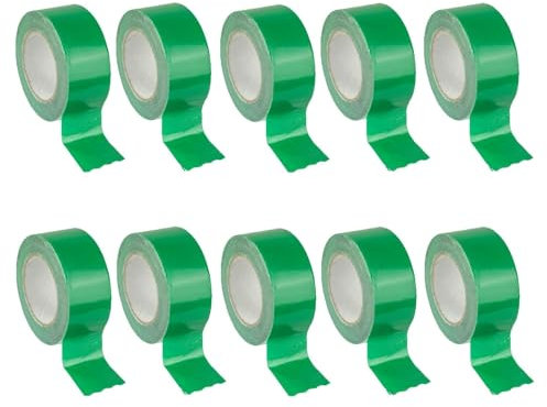 Stabilo Befestigungstechnik 10x Klebeband 60mmx25m - grün- | Zur Verklebung von Dampfsperrfolie, Dampfbremsfolie, Dampfbremse, Dampfsperre nach DIN 4108/11