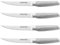 BRANIK Premium German Steel Steak Knives Set of 6. High-Carbon Stainless Steel, 5-Inch Micro-Serrated Blade Dinner Knives with Ergonomic Non-Slip Comfort Handles for Long Lasting Sharpness.