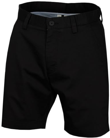 Calvin Klein Mens Campus Chino Lightweight Shorts - Black - 42 Waist
