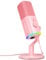 MAONO XLR/USB microfono per streaming, microfono dinamico con software, tasto muto, regolatore gain, per podcast, PC gaming, registrazione, creazione di contenuti YouTube, mixer PS4/5 Mac (PD100X rosa