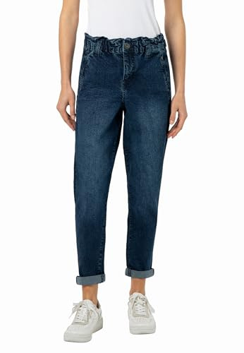 Sublevel Damen Paperbag Jeans – High Waist Hose im Modernen Denim-Look Dark-Blue XXL