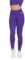 FGM04 Donna - Leggings Nikita Basic Fascione Alto (IT, Testo, XS, S, Regular, Regular, Standard, Viola)