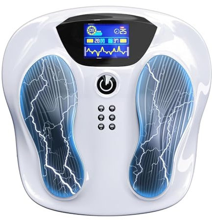 EMS TENS Durchblutungs-Stimulator für Beine & Füße – Elektrisches Fußmassagegerät gegen Neuropathie, Muskel- & Schmerztherapie, Fußmassagegerät zur Förderung der Durchblutung & Lymphdrainage