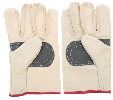 Alipis 1 Paar Arbeitshandschuhe herren Schwarz Stoff im Freien mehrere Beständig UV Outdoor-Handschuhe Handschuhe zum Arbeiten Arbeitshandschuhe für Herren Segeltuch Beige
