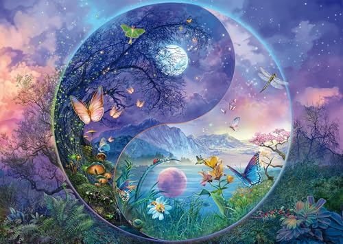 Schmidt 58593 Yin & Yang Puzzle, Fantastische Insektenwelt, 1000 Teile