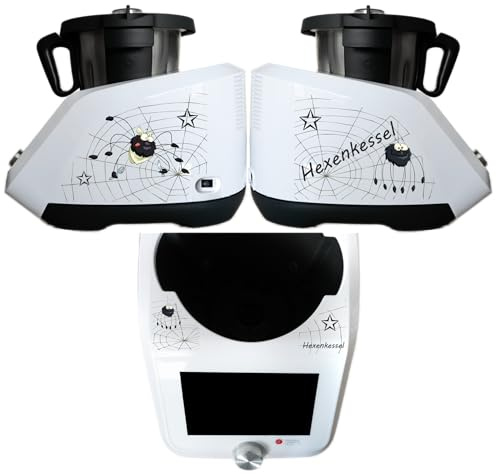Aufkleber passend für Monsieur Cuisine SMART Spinnen schwarz