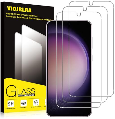 Viojrlra Verre Trempé [3 Pièces] Pour Samsung Galaxy S23 5G, Dureté 9H Film Protection écran, Ultra Résistant Vitre Protecteur, Clarté HD, sans Bulles, Anti-Rayures