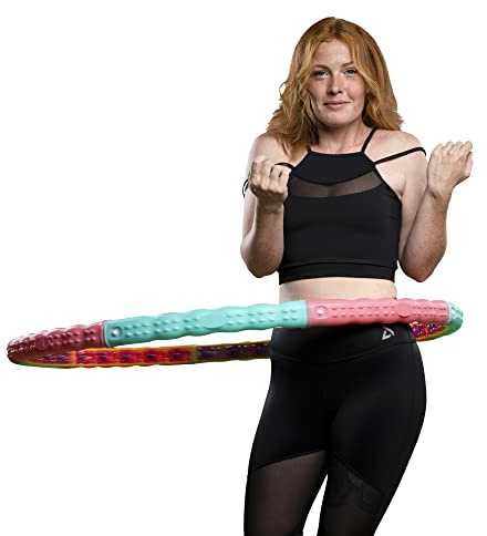 HOOPOMANIA Hula Hoop Reifen Erwachsene [0,72 – 3,1 kg] Hulahoop zum Abnehmen - Massagehoop