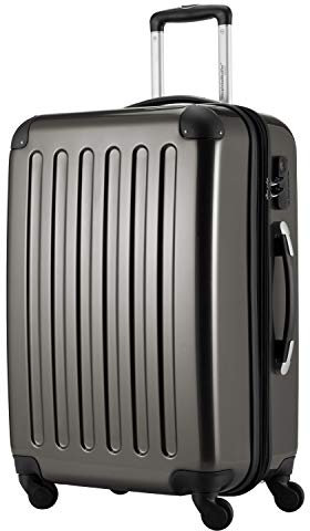 HAUPTSTADTKOFFER - Alex - Bagage Rigide Valise Moyenne, Trolley avec 4 Roues multidirectionnelles, 65 cm, 74 litres, Graphite