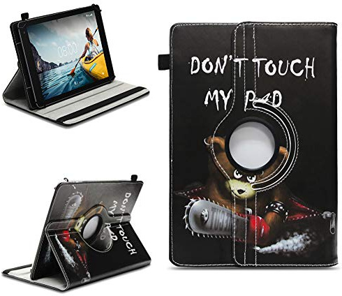 Tablet Schutzhülle kompatibel mit Medion Lifetab E10714 P10752 E10702 P10710 P10612 P10752 P9701 E10604 P10603 E10714 P10606 P10602 Hülle Tasche 360° Drehbar Universal Case , Farben:Motiv 9