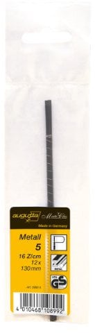 Augusta AMA 0880 5 Lot de 12 lames de scie à chantourner pour métal n°5 Medium 130 mm