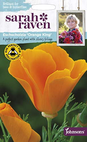 Johnsons - Sarah Raven's Flowers - Eschscholzia Orange King - 300 Seeds