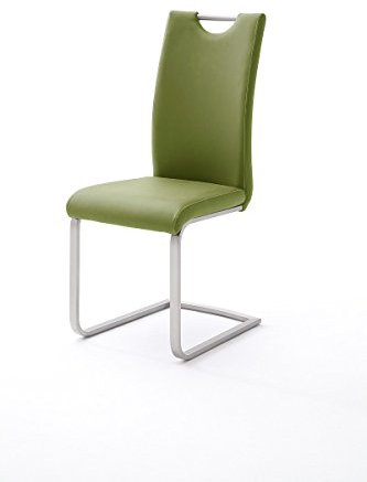 Schwingstuhl mit Griffloch Paulo (4er-Set) Farbe olive