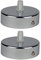 Deckenbaldachin aus Edelstahl mit Chrom finish, 80x25 mm incl. Zugentlastung Klemmnippel (Standard m10 Gewinde) zur Lampenaufhängung an der Decke (Deckenrosette/Baldachin). Anzahl: 2 Stück