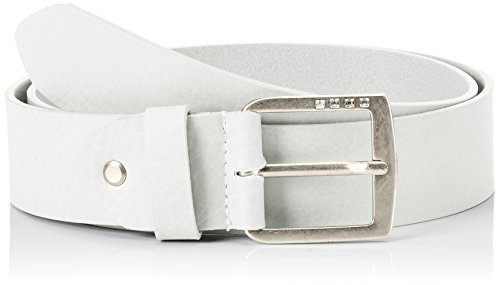 MGM Damen Gürtel Basic - Strass 950 - A2735, Gr. 80, Weiß (Weiß 07)