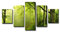 Visario 160 x 80 cm Bild auf Leinwand Wald grün 5581-SCT deutsche Marke und Lager - Die Bilder/das Wandbild/der Kunstdruck ist fertig gerahmt