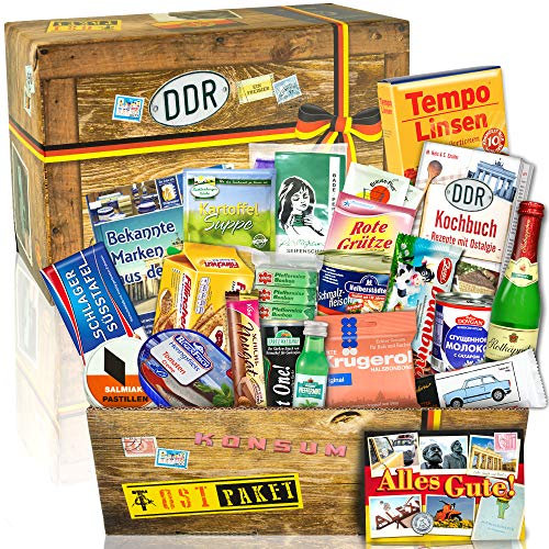 Die DDR Spezialitäten Geschenkbox/Geschenkidee zu Geburtstag für Männer