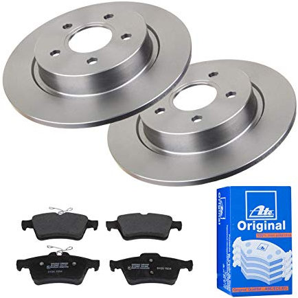 ATE 2 Bremsscheiben Ø280 Voll + Bremsbeläge für Ford Focus 100-Max DM2 Focus 2