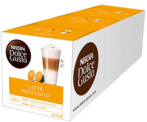 Nescafé Dolce Gusto Latte Macchiato - 48 capsules (Lot de 3X16)