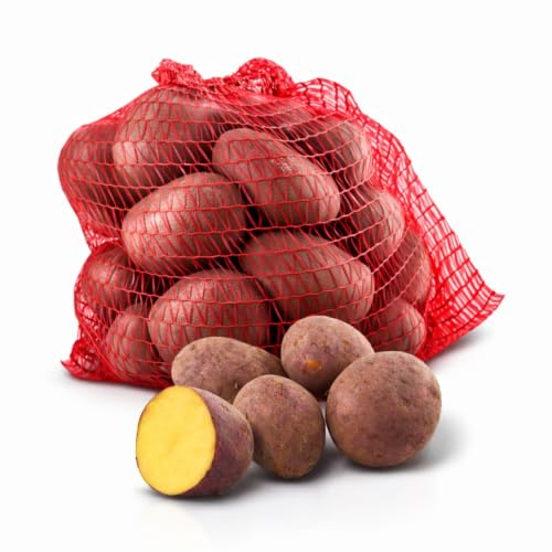 FRUCHTVERSAND24® Speisekartoffeln Laura 5kg | lecker und cremig im Geschmack | sehr gelbfleischig | vorw. festkochend | für Ofenkartoffeln, Pommes Frites, Salzkartoffeln, Wilde Kartoffeln