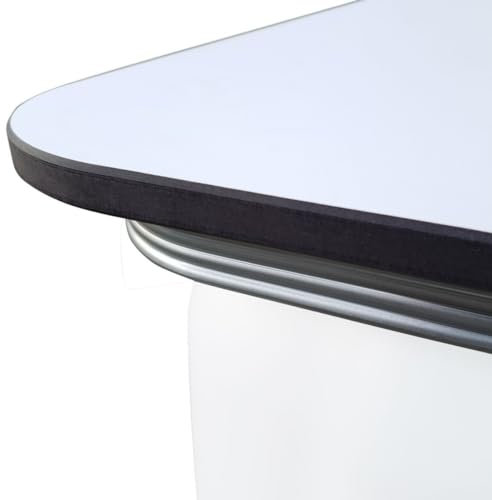 LED KUBIK Tischplatte (Weiß) für IBC Container Tankgröße 1000l IBC (120x100x116cm)