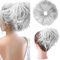 Hair Extension Haarverlängerung Haarteil Haargummi Hochsteckfrisuren Brautfrisuren VOLUMINÖS Gewellter Unordentlicher Dutt Pferdeschwanz Silbergrau