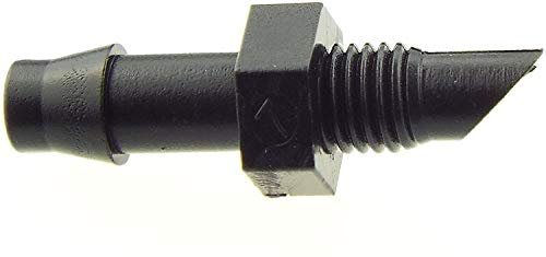 Gardiflex 10 X 4mm Straight Barb/Thread CONNECTORS for irrigation pipe (Compatible with hozelock 2778)