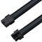 EZDIY-FAB Sleeved Cable PCIE 6+2 Pin - Cable Extension for Power Supply- Black Grey