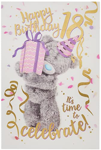 Me To You Holografische 3D-Geburtstagskarte zum 18. Geburtstag