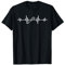 Herzschlaglinie mit Squash Schläger - Squash Court Squash T-Shirt