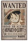 guicai One Piece Anime Poster Luffy Bounty Poster Raumdekoration Poster Wohnzimmer Poster ästhetisches Türposter 40 x 60 cm