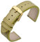 ANNEFIT Uhrenarmband 20mm, Schnellverschluss Lederarmband Ersatz mit Gold Schnalle (Grün)