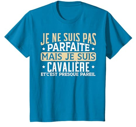Je Ne suis Pas Parfaite mais Je suis Cavalière Équitation T-Shirt