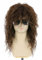 Topcosplay Perücke Herren Damen 70er 80er Vokuhila Perücke Proll Perücke für Fasching, Karneval, Halloween (Braun-3)