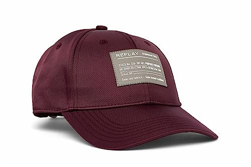 Replay Herren Cap Basecap, Port Wine 247 (Rot), Onesize