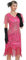 PrettyGuide Damen 1920er Jahre Flapper Kleid Kurzarm Glitzer Pailletten Inspiriert Fransen Party Cocktail Kleider, Hot Pink (mit Zubehör), 42-44