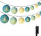 DeepDream Cotton Ball Lichterkette, 6.6m 30 LED Kugeln Lichterkette Innen Lichterkette Baumwollkugeln Lichterkette mit Stecker für Kinderzimmer, Schlafzimmer, Hochzeit, Party, Festival (Türkis)