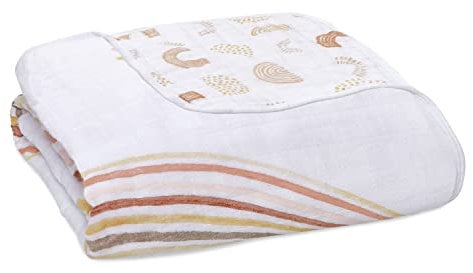 aden + anais™ Dream Blanket Baumwoll-Musselin-Decke Keep risisng-Rising Rainbow