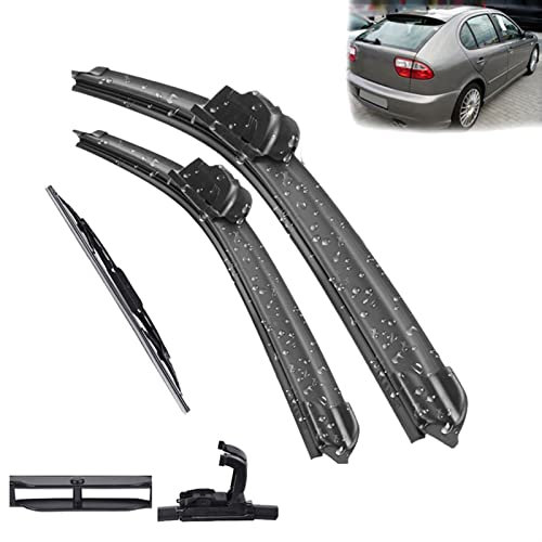 SCHAAN para Seat para Leon MK1 2000-2005, Limpiaparabrisas Delantero Y Trasero, Juego De Escobillas, Parabrisas, Ventana De 21+ 19 + 16 Limpiaparabrisas
