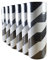 ADHES Wasserdicht Warnband, Selbstklebend Warnklebeband, PVC Absperrband, Boden Markierungsband, Sicherheitsband Zur Kennzeichnung Von Gefahrenzonen,Black and white, 50mmx32m,36rolls