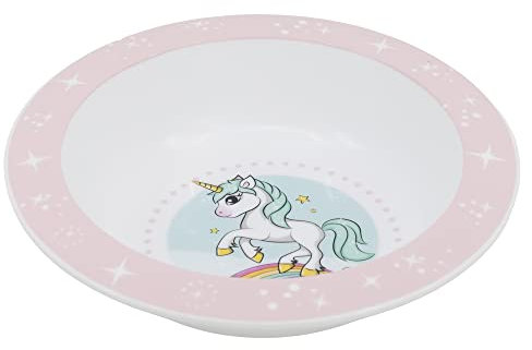 Bol pour enfant réutilisable pour micro-ondes Licorne