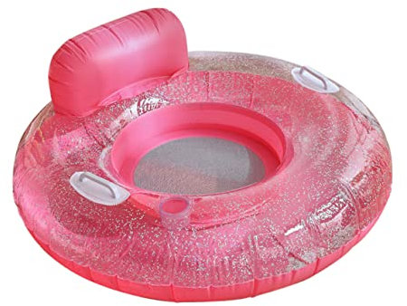 ABOOFAN Poltrona Ad Acqua Con Paillettes Per Bambini Galleggiante Gonfiabile Per Piscina Set Da Gioco Ragazzo Lettino Da Piscina Motorizzato Pvc Bambino Portatile Squillo