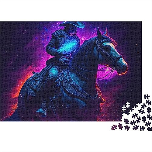 Ritter-Puzzle für Erwachsene, 1000 Teile, Ritter unter den Sternen, Puzzleteile, 1000 Teile, Geschenke für Erwachsene, 75 x 50 cm