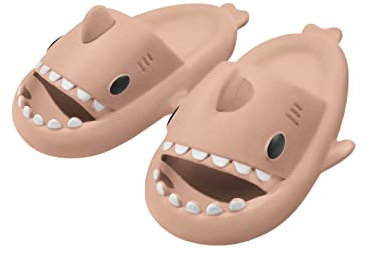 Dihope Ciabatte Squalo Donna Uomo Suola Spessa Sandali Ciabatte Estive Comode Ciabatte Mare Piscina Spiaggia Antiscivolo Pantofole da Casa Carine Originali Shark Slippers, Rosa, 42/43 EU
