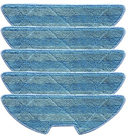 Lot de 5 Chiffons de vadrouille compatibles avec Le Robot aspirateur EZIclean One Compatible avec Le Robot aspirateur Laveur Aqua en Microfibre de Rechange.