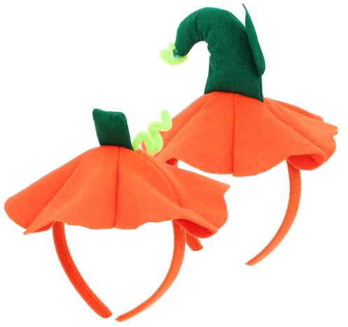Beavorty 2 Stück Halloween-Kürbiskopf-Schnallen Party-Kürbis-Stirnband Kürbiskopf-Bopper Halloween-Haarreifen Kleider Für Schwangere Frauen Kleid Für Kostüme Für Erwachsene