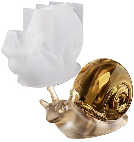 Moules à escargots pour résine époxy, Grands moules en résine, moules en Silicone, moules en résine de Silicone, moules Mignons en Silicone pour décoration de Bricolage en résine époxy