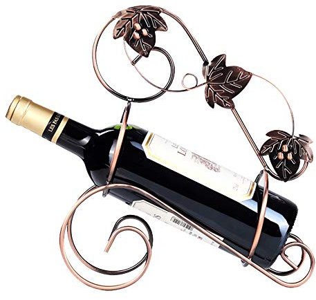 Bronze-Flaschenständer, dekoratives Weinregal, personalisierter Weinhalter, Aufbewahrung von Likörflaschen, kein Ausbleichen, helle Farbe, stabil und langlebig, 30 x 8,9 x 27,9 cm (Bronze)